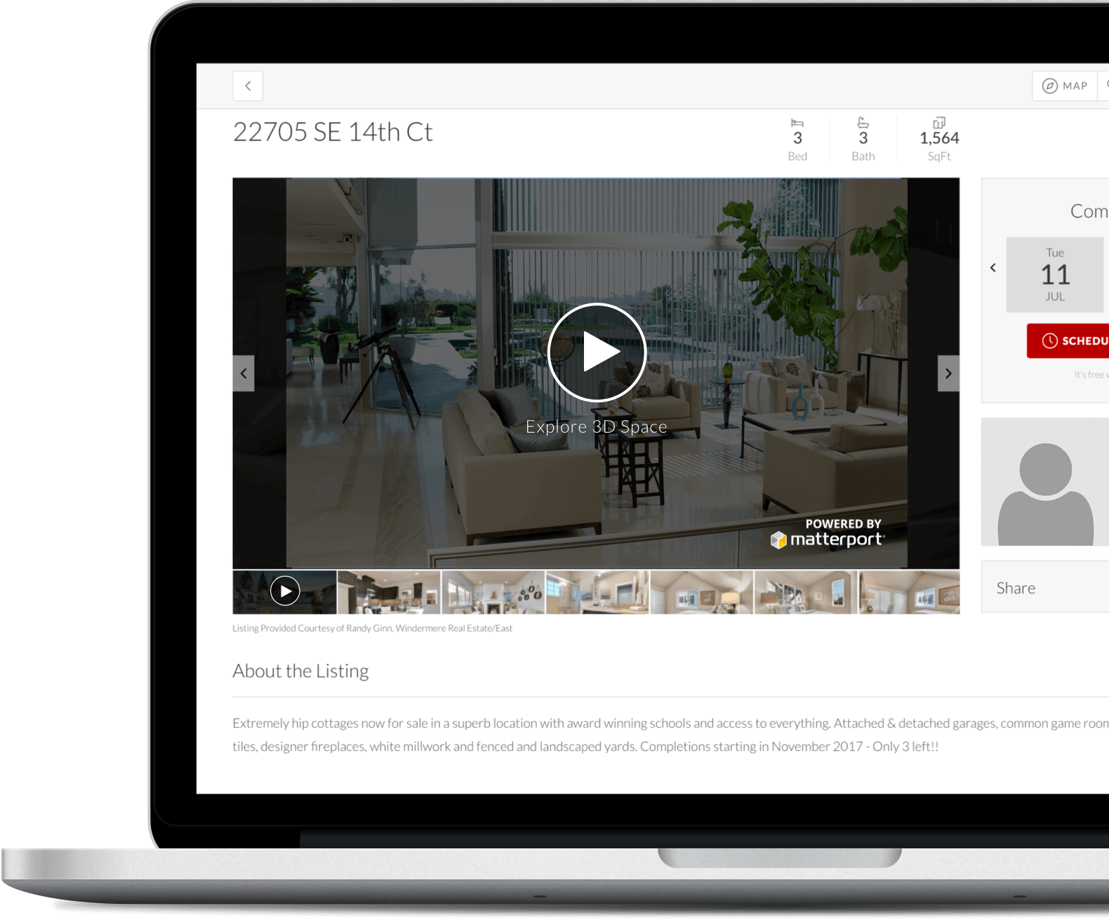Virtual tour of a modern living space